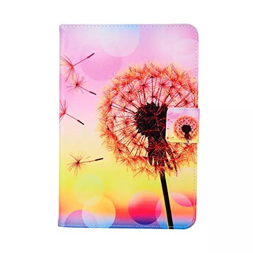 Galaxy Tab A 9.7 SM-T550 Hülle, Deenor Dandelion Series PU Leather Cover Stand Flip Schutzhülle für Samsung Galaxy Tab A 9.7 SM-T550. (Pink dandelion) - 7