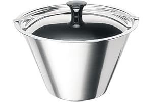 Artame, ART35518 Moule à Flan, Moule Bain-Marie avec Couvercle, 1,8 litres, Inox