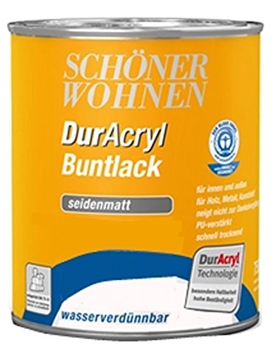 Schöner Wohnen DurAcryl Buntlack seidematt / Sommergelb RAL 1130