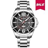Curren Herren Analog Quartz Uhr Business mit Wasserdichtes Metallband 8217