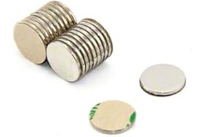 Magnetastico | 20 Piezas imanes autoadhesivos potentes neodimio N52 Disco 10x1 mm| Imanes Fuertes Adhesivos con Cinta Adhesiva| Imanes N52 película Adhesiva, iman Adhesivo, iman Autoadhesivo
