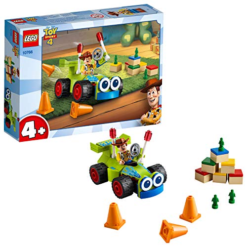 LEGO Juniors 4+ Toy Story 4 Woody e RC, Set di Costruzioni con Minifigure, 10766 2 lego Lego-Juniors-Woody-e-RC-Gioco-per-Bambini-Multicolore-191-x-141x-46-mm-10766