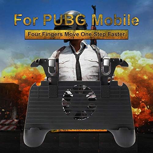 iBellete Hand Shank Upgrade Mobile Game Controller Gamepad Mobile Cooling Pad Mobile Power 2500mAh, Applicable to PUBG Mobile, for Android and IOS Fortnite/Knives Out