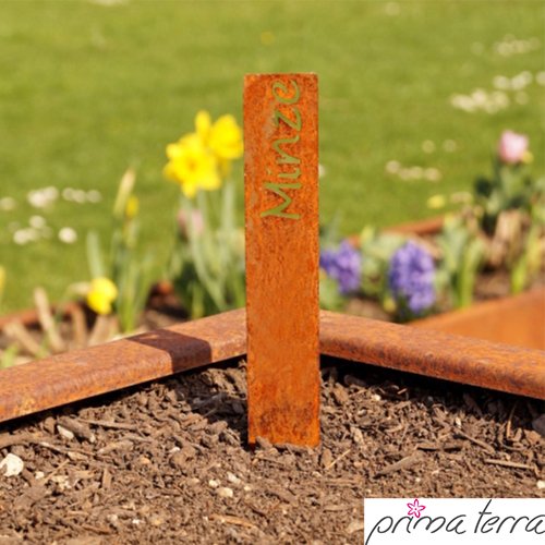 prima terra „Minze“ Steckschild Kräuterschild Kräuterstecker Pflanzschild Pflanzstecker - 2