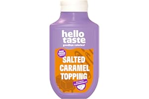 ‎HELLOTASTE hellotaste Salted Caramel Sauce 250ml - kalorienreduziert, ohne Zuckerzusatz & voller Geschmack | Für Pancakes, Porridge, Joghurt uvm. | Vegan, aspartamfrei, glutenfrei, sojafrei | 1 x 250ml