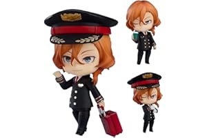 XINCHANGDA Bungo bezpańskie psy figurka anime Nakahara Chuuya/Dazai Osamu Q wersja zmienna twarz ruchoma figurka model PCW statuetka ozdoby przedmioty kolekcjonerskie