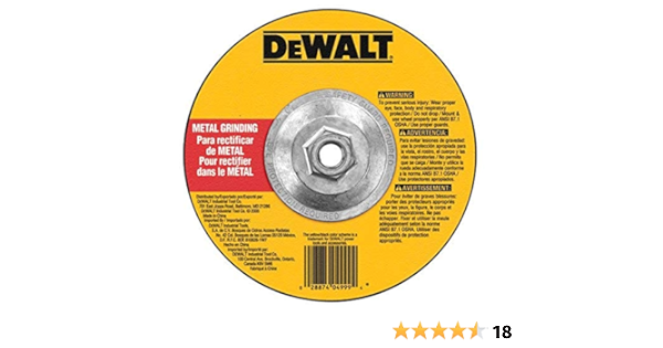 DEWALT DW4551 Masonry Grinding Wheel, 5 