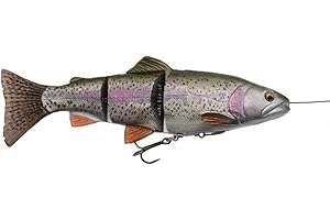 Savage Gear 4D Fil à Travers Truite 20cm - 1 Pièce - Argent - Acier au Carbone - Hameçon à Truite - Croc - Hameçon à Pêche