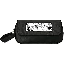 Hunter Killua Zoldyck Trousse à Crayons En Cuir Avec Fermeture éclair Grande Capacité Pour étudiants Et Garçons
