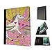 Price comparison product image 001221 - Unicorn Multi Colours Candy Sweet Cupcake Stars Design Apple iPad 9.7 inch 2017 Flip Case Purse pouch Stand Cover