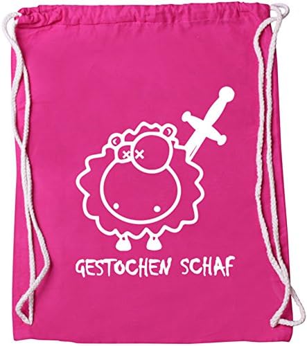 Luckja Razor Sheep Cotton Fabric Bag -  Pink - One Size