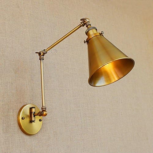 XCH Dazzling DL Wall Sconce Vintage Industrial Iron Adjustable Wall Lamp Hallway Living Room Home Wall Light Corridor Decor For House Staircase Stairs Entrance Restaurants Dining Room Coffee Shop Club Decoration