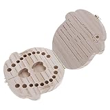 GGG Baby Holz Zähnedose Milchzahn Laub Box Zahnbox - 4
