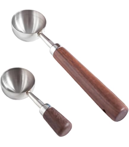 IMIKEYA Cuillère Doseuse à Café En Bois De Noyer Noir 10 Ml Petite Pelle En Bois Multifonction Pour Mesurer Thé, Épices Et Ingrédients Secs Usage La Cuisine