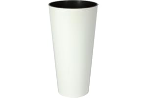 PROSPERPLAST TUBUS SLIM 3,3L. pot brillant, dimensions (mm) 150x150x286, couleur Blanc