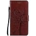 Produktbild Nancen Tasche Hülle für Microsoft Lumia 950 (5,2 Zoll) Flip Schutzhülle Zubehör Lederhülle mit Silikon Back Cover PU Leder Handytasche im Bookstyle Stand Funktion Kartenfächer Magnet Etui Schale