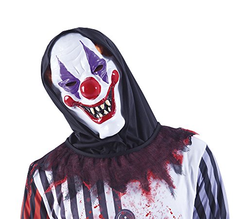 Rubies Mascara payaso loco con capucha talla única Rubie's Spain S5136