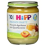 Hipp Früchte Duett Bio Pfirsich-Aprikose mit Quarkcreme