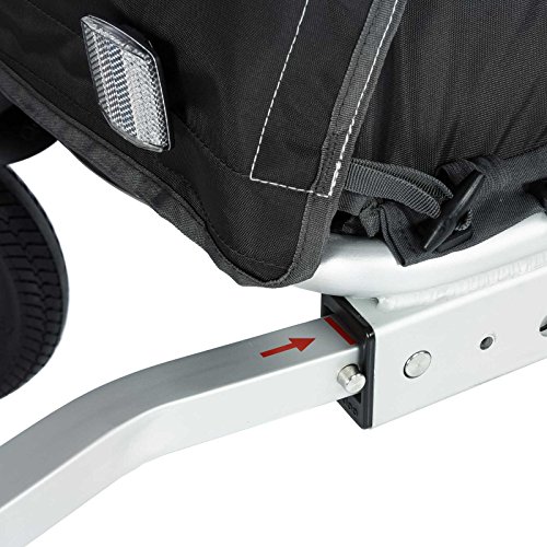 Qeridoo Sportrex 2 Deluxe (inkl. Sitzpolster) Kinder-Fahrradanhänger für 2 Kinder (mit einstellbarer Federung) - 8