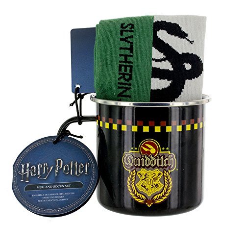 Preisvergleich Produktbild Harry Potter Z891205 Geschenkset Slytherin Tasse und Socken, Mehrfarbig