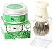 Men Rock Sicilian Lime Shave Cream with Badger Brush and Drip Stand