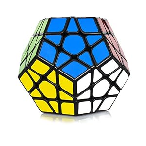 Maomaoyu Megaminx 3×5 Dodecaedro Speed Cube Cubo Magico（Negro）