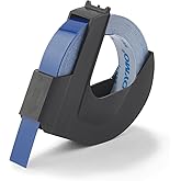 Dymo Yapışkanlı Plastik Kabartma Şerit, 9 mm x 3 mt Rulo, MAVİ &Uuml;zeri Beyaz Baskı