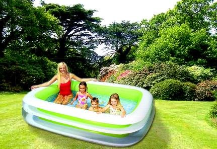 Planschbecken FAMILY Pool 260 x 175 cm Schwimmbecken INTEX