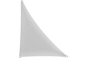 Schramm® à Angle Droit en différentes Tailles et Couleurs Protection Solaire Protection de la Vie privée Protection Contre Le Vent, Farbe:Grau, Größe:4 m x 4 m x 5.65 m