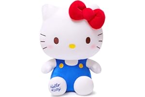 FYDZBSL Hello Kitty Peluche Giocattoli 20cm Soft Animal Ripiene Bambola Giocattoli di Peluche Carino Cartoni Bambole Bambini Compleanno Giocattoli Regali per Ragazzi Ragazze (blue kt)