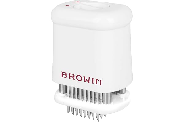 Browin 311401 Attendrisseur de Viande | 56 Lames d'Aiguille en Acier Inoxydable | Parfait pour Faire de la Viande Savoureuse