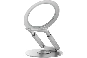 Anifrim Teleskopiskt roterbart laptopstativ, höjd- och vinkeljusterbart, utdragbart ergonomiskt stativ för MacBook och bärbar
