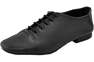 Starlite Black Full Rubber Sole Jazz Shoe