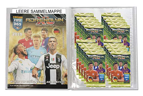 Preisvergleich Produktbild Panini FIFA 365 - 2019 Adrenalyn XL - 1 Leere Sammelmappe + 20 Booster