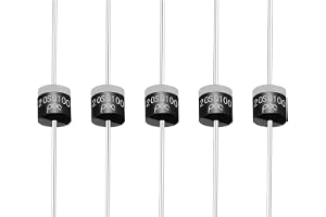 PATIKIL 5 stycken 20SQ100 Schottky-likriktardiod, 20 A 100 V R-6 högströms-elektronisk direktkontakt likriktardiod för spänni