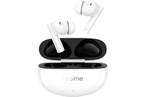 realme Buds Air 5 True Wireless Earbuds, 50dB ANC, 12.4mm Mega Titanized Dynamic Bass Driver, 38 Hours Playtime with Fast Charging & 45ms Ultra-Low Latency, in-Ear Headphones, Arctic White