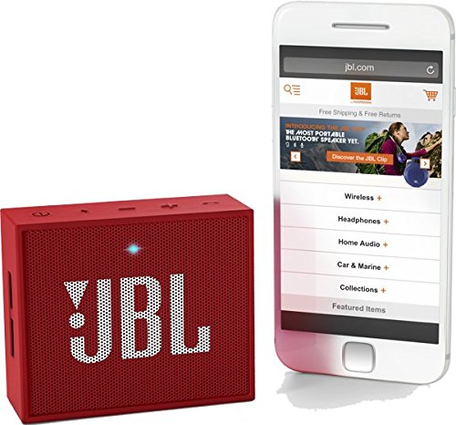 JBL Go Ultra Wireless Bluetooth Lautsprecher (3,5 mm AUX-Eingang, geeignet fÃ¼r Apple iOS und Android Smartphones, Tablets und MP3 gerÃ¤ten) rot