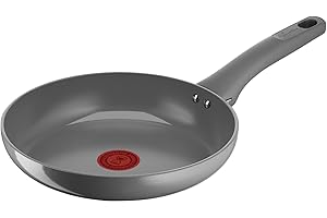 Lagostina Risorsa Padella 32 cm, Rivestimento in Ceramica Antiaderente, Scorrevolezza Ottimale, Riciclata, Riciclabile, Cottura Salutare, Thermo-Signal, Sicurezza, Induzione, 010274040132