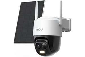 Imou Zewnętrzna bezprzewodowa kamera nadzorująca WiFi 2K z akumulatorem 5000 mAh, zewnętrzna kamera solarna 360° PTZ, 2,4 GHz, noktowizor, wykrywanie człowieka AI, dwukierunkowy dźwięk, syrena