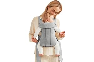 BabyBjörn Carrier Mini, 3D Jersey, Light Grey – Soft Newborn Carrier, Breathable Fabric, Adjustable Support, Machine-Washable