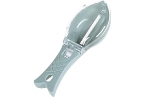 HUTVD Peau de Poisson Brosse, Éplucheur Peau avec Couvercle Transparent, Enlève Rapidement la Peau de Poisson Qui Gratte la Peau Et Les Écailles de Pinceau pour Maison, Restaurant, Outils de Cuisine