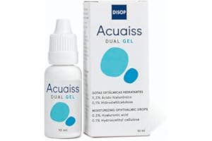 Acuaiss Dual Gel Eye Drops with Hyaluronic Acid 0.30%. Intense Long-lasting Eye Hydration for Tired and Dry Eyes. 10 ml