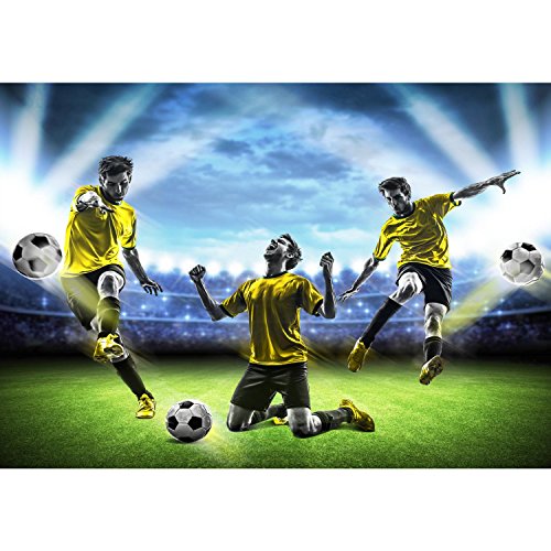 Fototapete Fussball 308 x 220 cm – Vliestapete – Wandtapete – Vlies Phototapete – Wand – Wandbilder XXL – !!! 100% MADE IN GERMANY !!! Runa Tapete 9049010a - 6