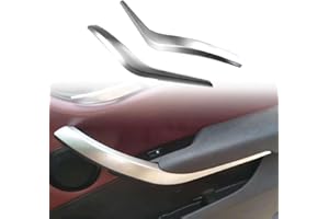 MKptopia Lot de 2 poignées de porte intérieures gauche droite pour voiture Compatible avec B-MW X1 E84 10-16-Mat argent