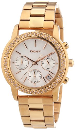 DKNY Women's Quartz Watch Park Avenue Chrono NY8432 with Metal Strap