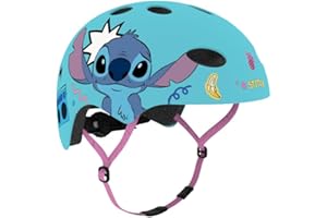 Seven Polska Disney Casque de vélo Stitch Roller Blades Skater 52-56 cm à partir de 6 ans environ