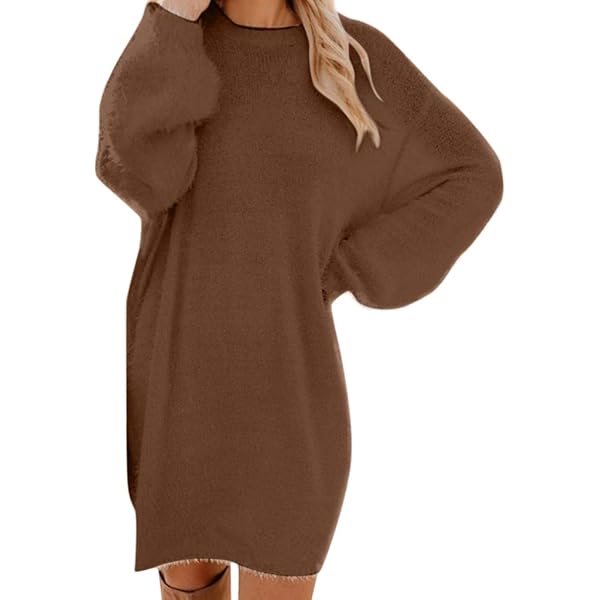 Saodimallsu Gebreide damesjurk met lange mouwen, ronde hals, bodycon trui- jurk, geribbelde A-lijn, slim fit, mini-jurk, elegant, fijn gebreide vrijetijdsjurk, herfstjurk, winterjurk, beige, S Saodimallsu Gebreide damesjurk met lange mouwen, ronde hals, bodycon trui- jurk, geribbelde A-lijn, slim fit, mini-jurk, elegant, fijn gebreide vrijetijdsjurk, herfstjurk, winterjurk, beige, S