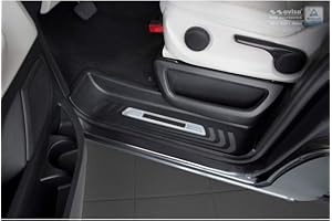 Avisa Seuils de portes inoxydable compatible avec Mercedes Vito & Classe-V W447 2014- - 'Frames' - 3-pièces