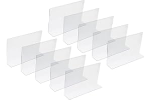 DOITOOL Acryl Schrank Organizer 10 Stücke Supermarkt Schindeln Regale In Teiler Splitter Seitenregal Clo Store Für Büroteiler Organisationsorganisator Durchsichtige Trennplatte Acryl