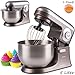Produktbild Knetmaschine mit 5 L Edelstahl-Rührschüssel | für 1 Eiweiß geeignet | Planetenrührwerk | Edelstahl-Schneebesen | Rührmaschine | Teigmaschine | Küchenmaschine Spritzschutz